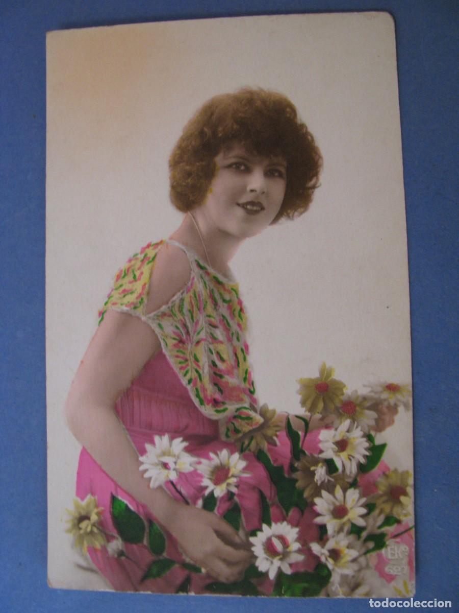 Postales: ANTIGUA POSTAL. MUJER. 627. ESCRITA - Foto 1