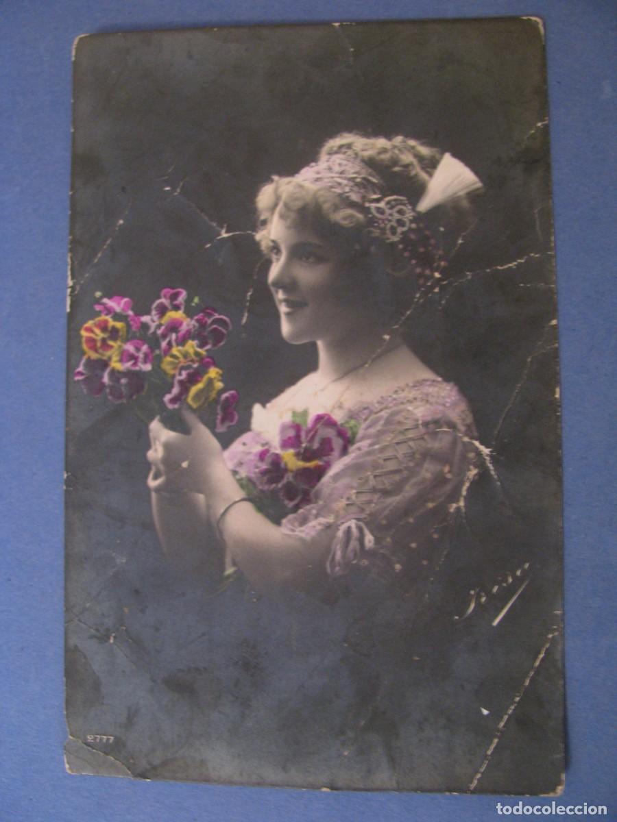 Postales: ANTIGUA POSTAL. MUJER. 2777. ESCRITA - Foto 1