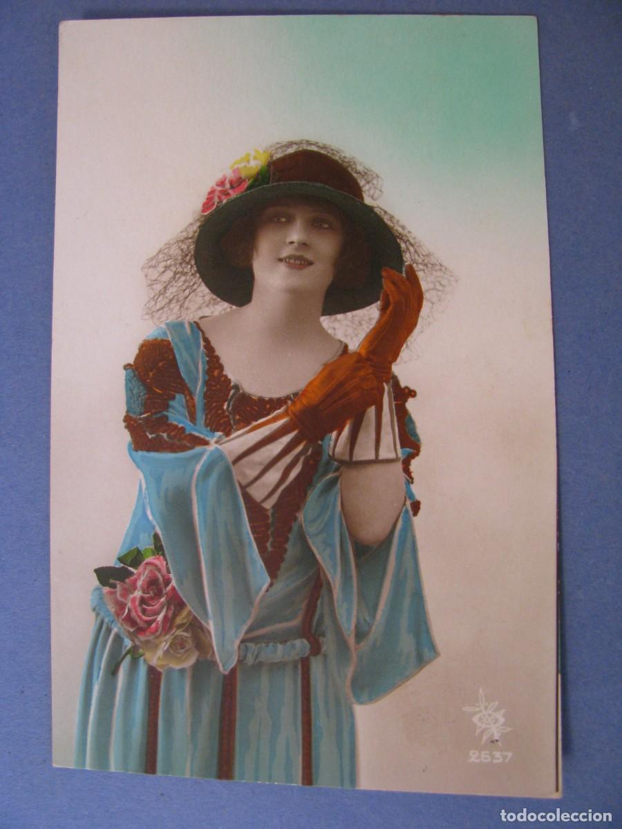 Postales: ANTIGUA POSTAL. MUJER. 2637. ESCRITA - Foto 1