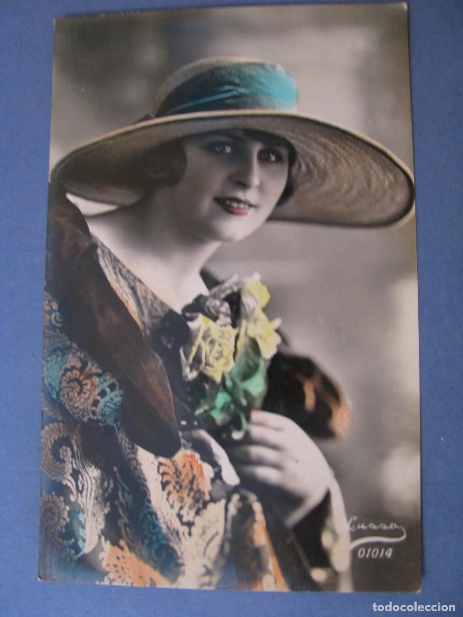 Postales: ANTIGUA POSTAL. MUJER. 01014. ESCRITA - Foto 1