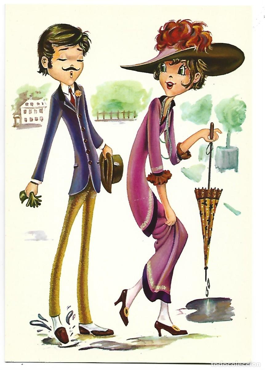 Postales: PAREJA EN DIA DE LLUVIA - Foto 1