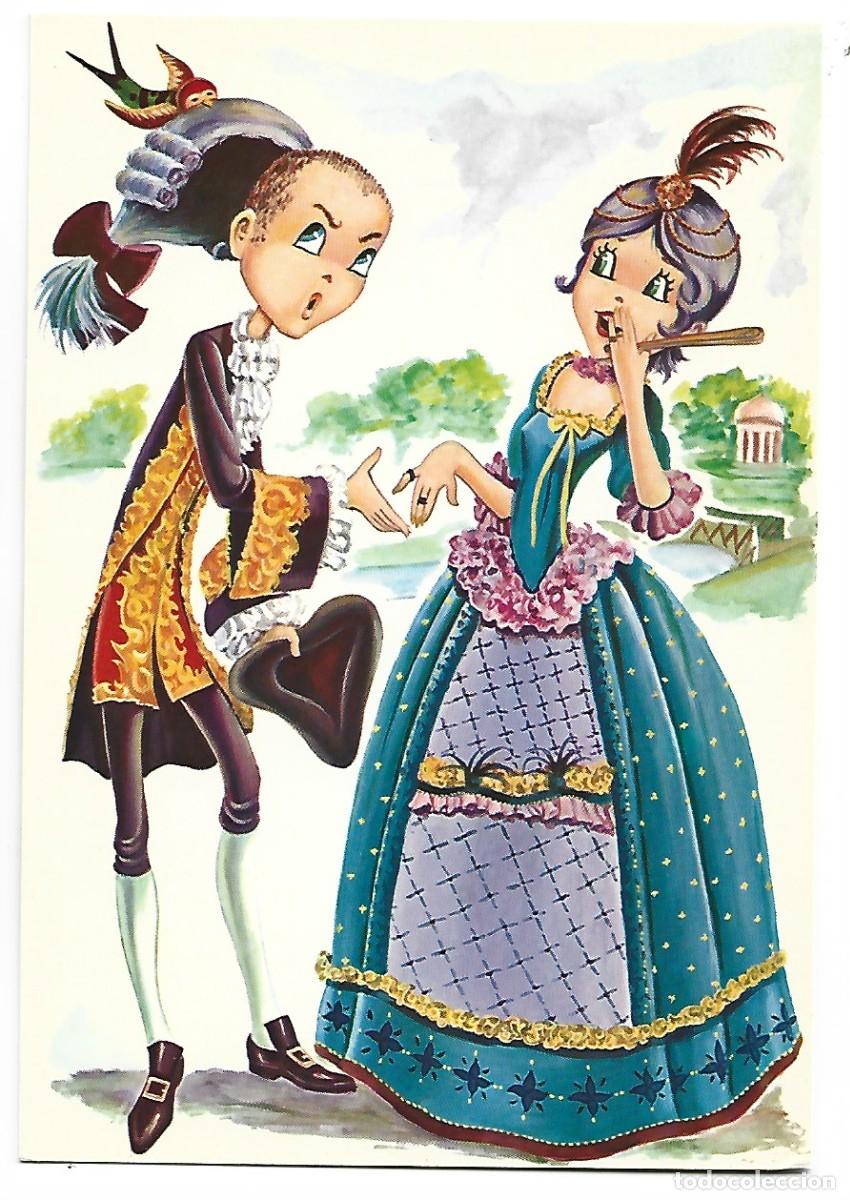 Postales: PAREJA CLASICA CORTEJANDO - Foto 1