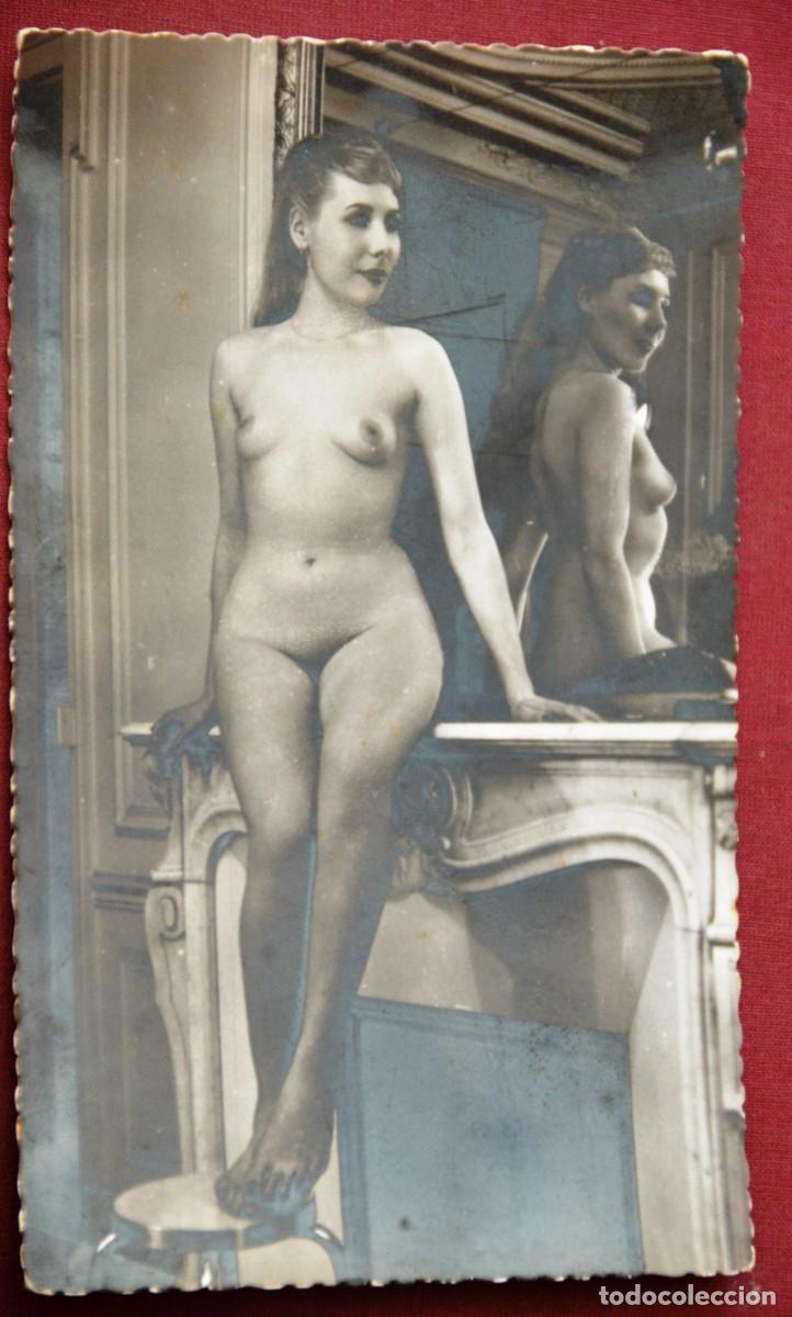 Postales: POSTAL ER&Oacute;TICA - REFLEJO EN EL ESPEJO - Foto 1