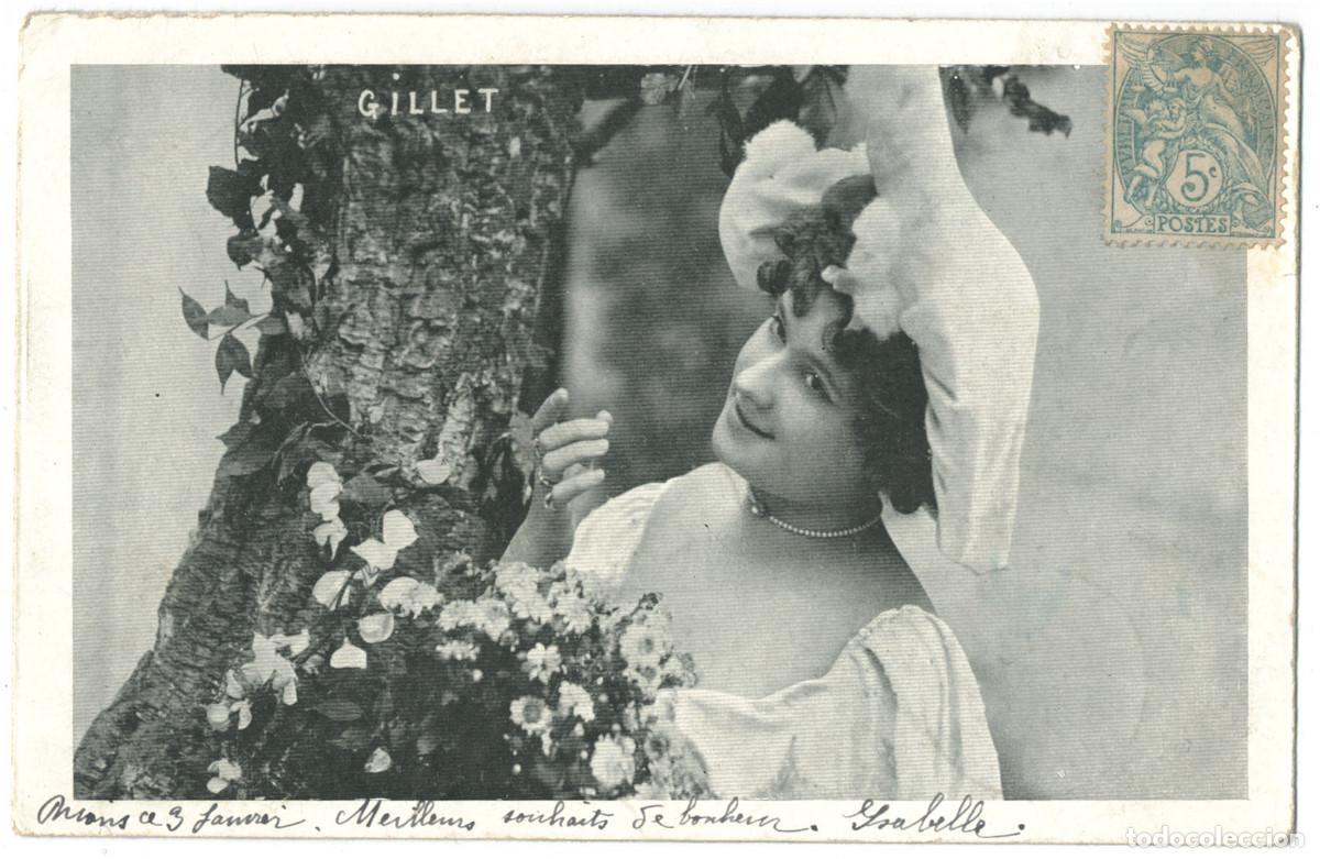 Postales: Actriz GILLET, Mlle._Sin datos (Circ. 1905) - Foto 1
