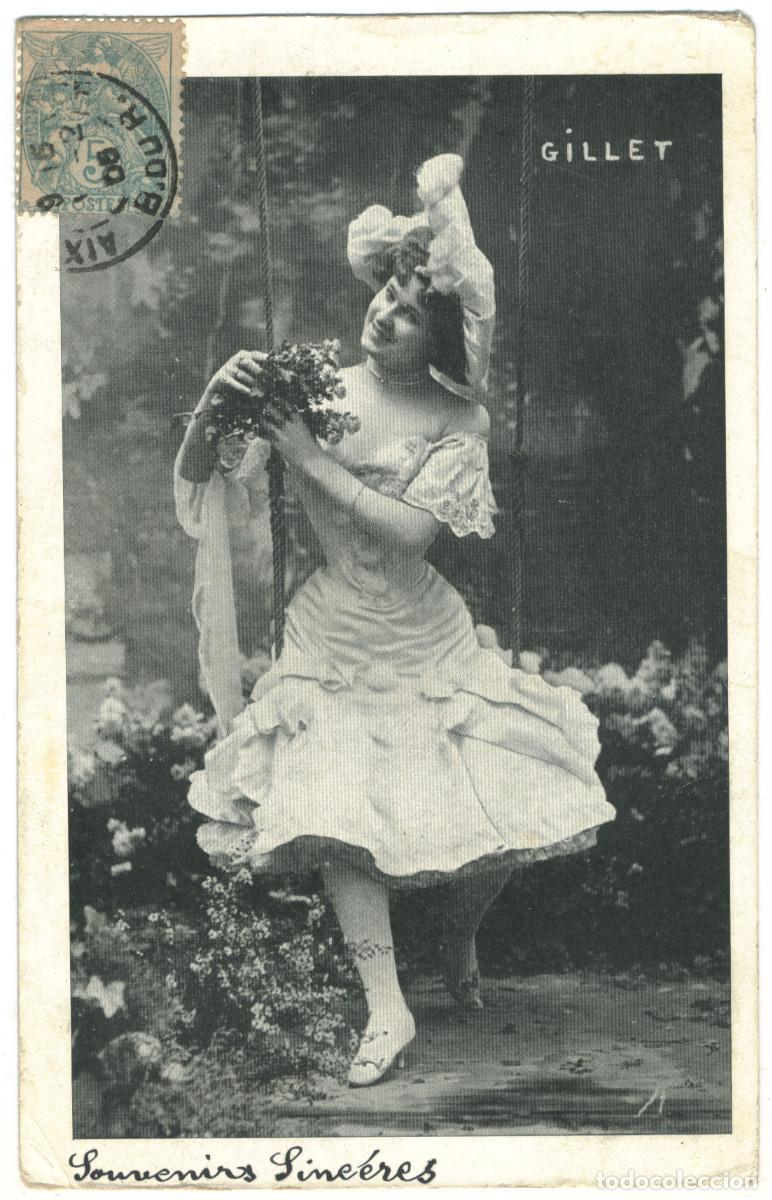 Postales: Actriz GILLET, Mlle._Sin datos (Circ. 1905) - Foto 1