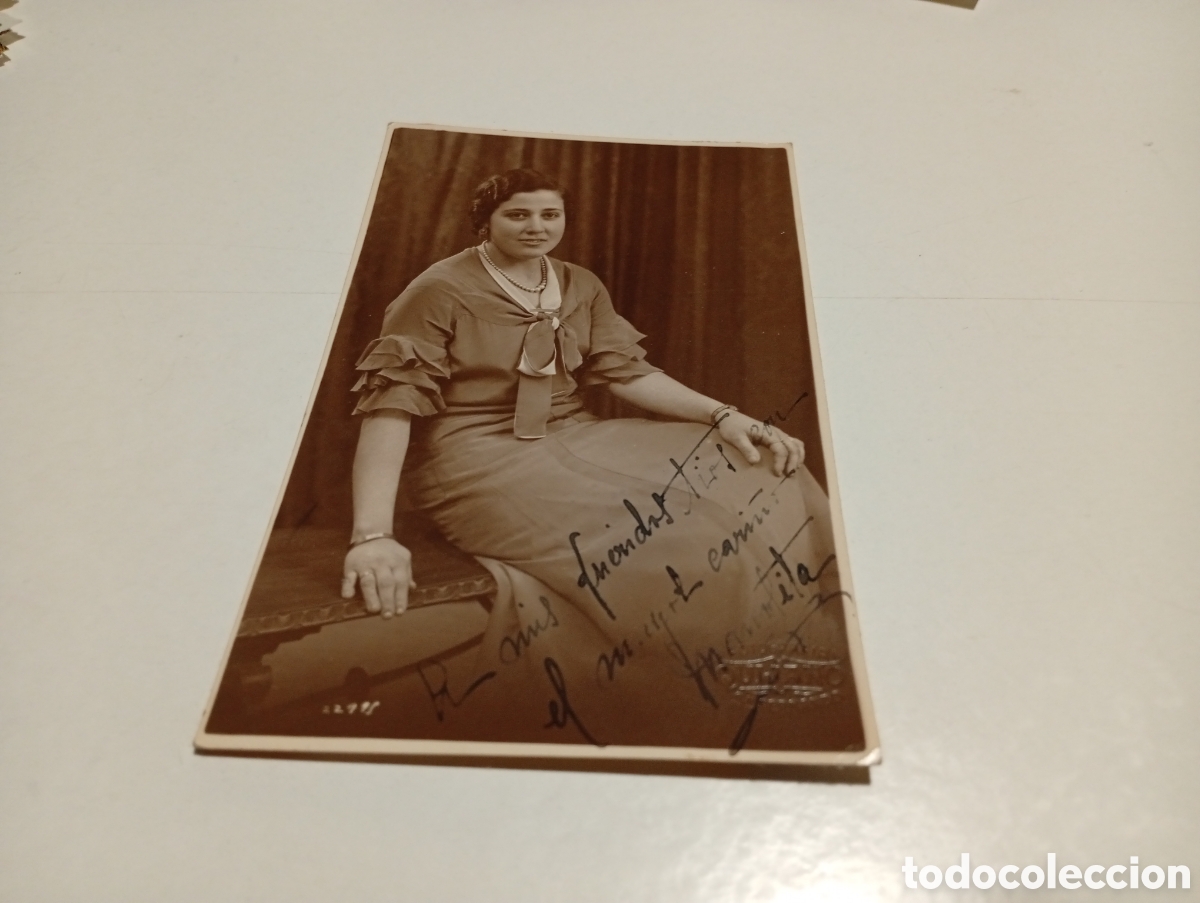 Postales: Postal antigua mujer, fotograf&iacute;a Quijano, San Fernando