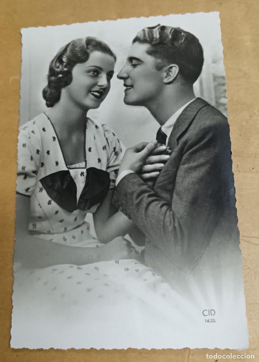 Postais: POSTAL GALANTE PAREJA CID N&ordm; 1620 A&Ntilde;O 1942 ESCRITA 14X9 CM.