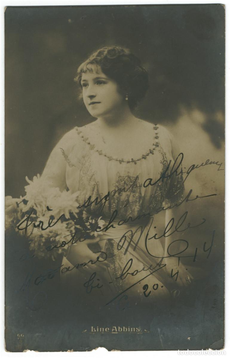 Postales: Actriz ABBINS, Line_GG. 2 (1904) - Foto 1