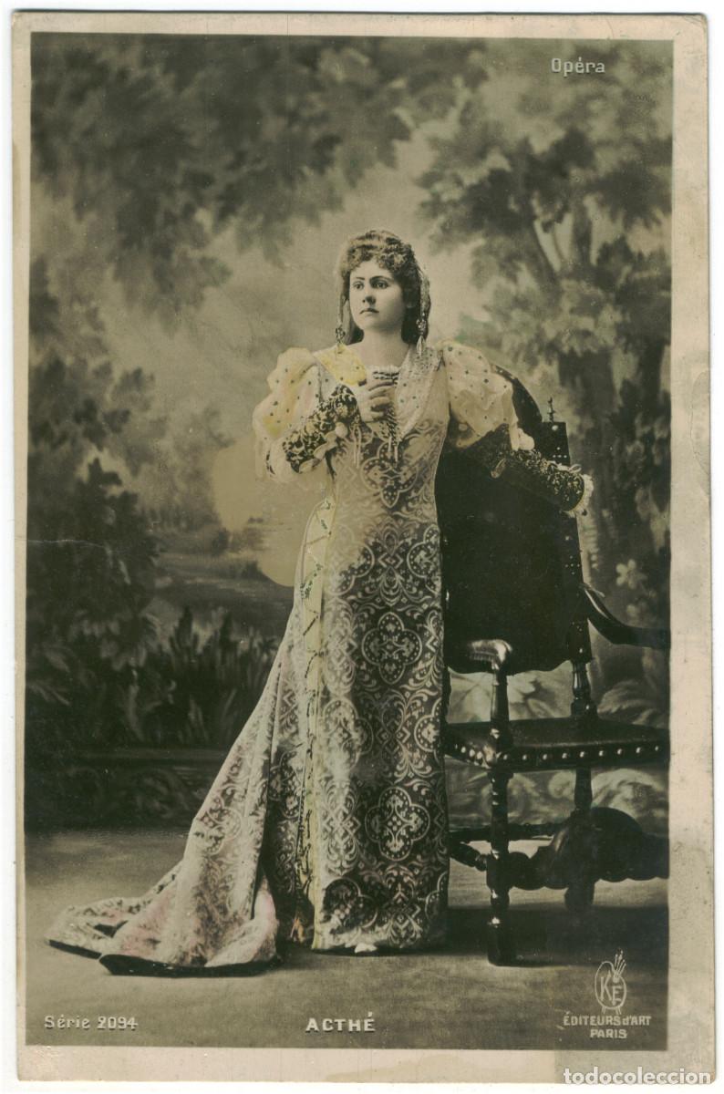 Postales: Actriz ACTH&Eacute;_KF. 2094. Op&eacute;ra (1905) - Foto 1
