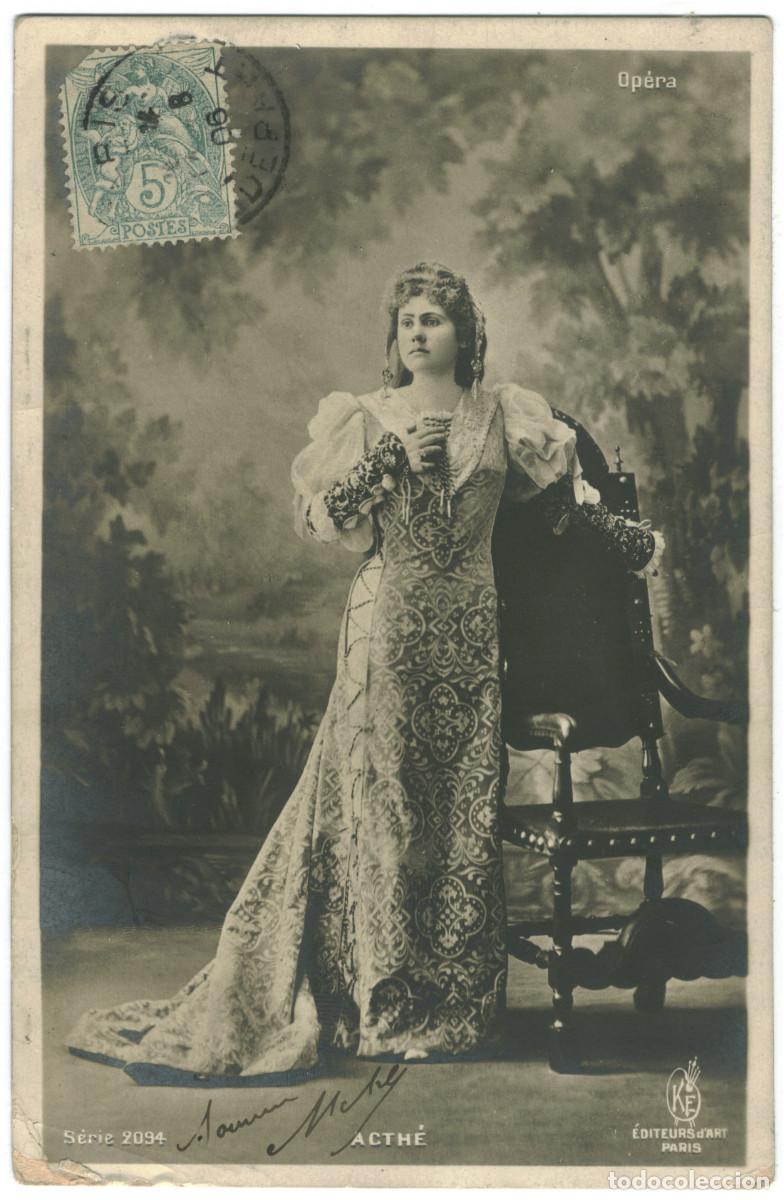 Postkarten: Actriz ACTH&Eacute;_KF. 2094. Op&eacute;ra (1906)