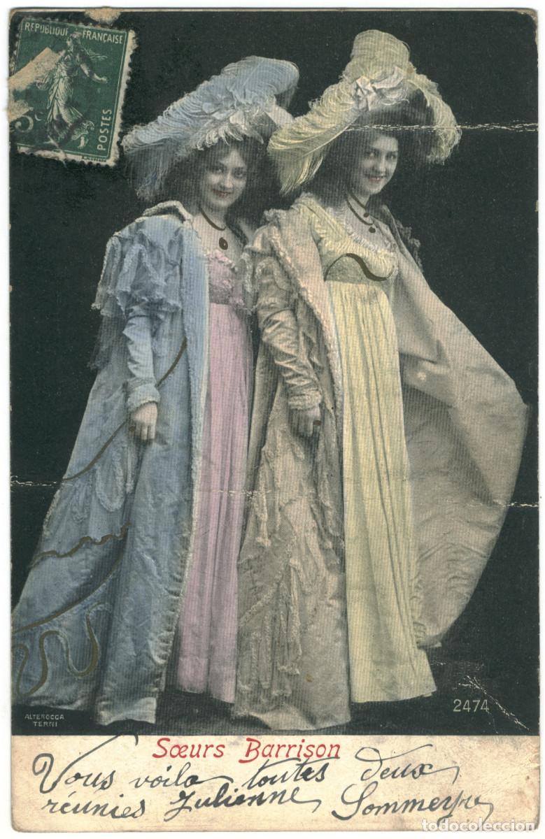 Postales: Actrices BARRISSON, Soeurs_Alterocca-Terni. 2474 / Color - Foto 1