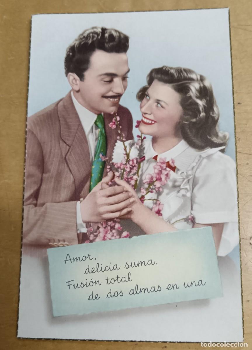 Postais: POSTAL GALANTE PAREJA CYZ N&ordm; 571 ESCRITA 13,5X9 CM.