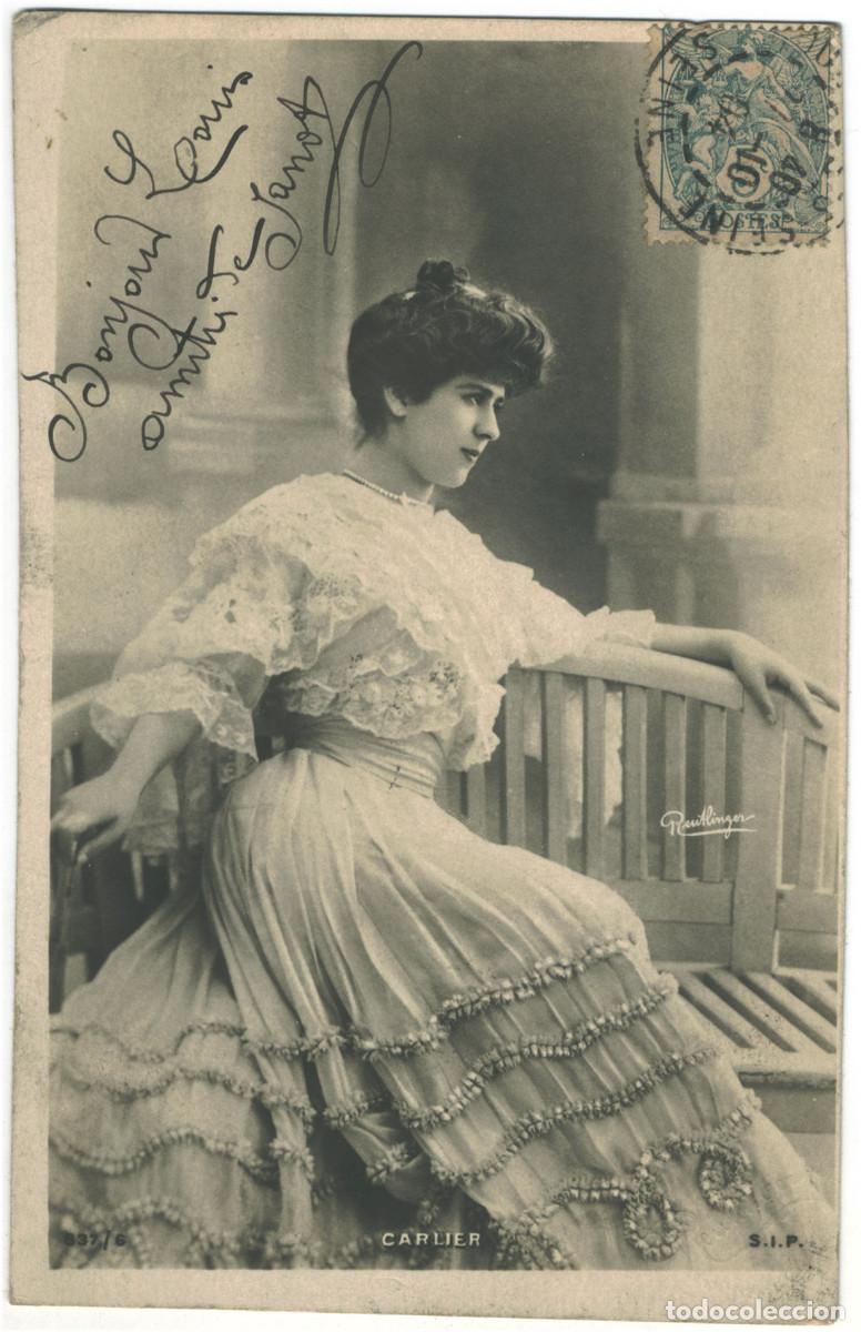 Postais: Actriz CARLIER, Mad_SIP. 837-6. Photo Reutlinger