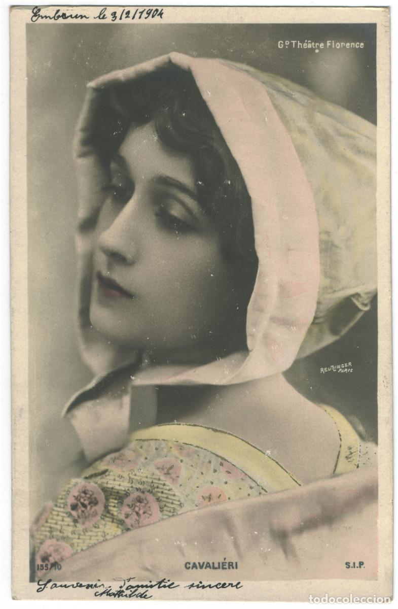 Postais: Actriz CAVALI&Eacute;RI, Lina_SIP. 155-10. Grand Th&eacute;&acirc;tre Florence. Photo Reutlinger