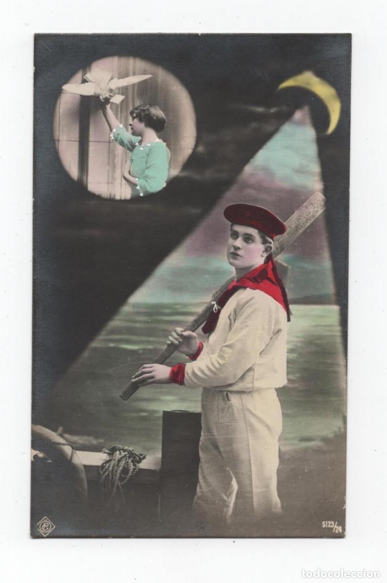 Postais: POSTAL MARINERO A&Ntilde;OS 20 -5123/24- ESCRITA