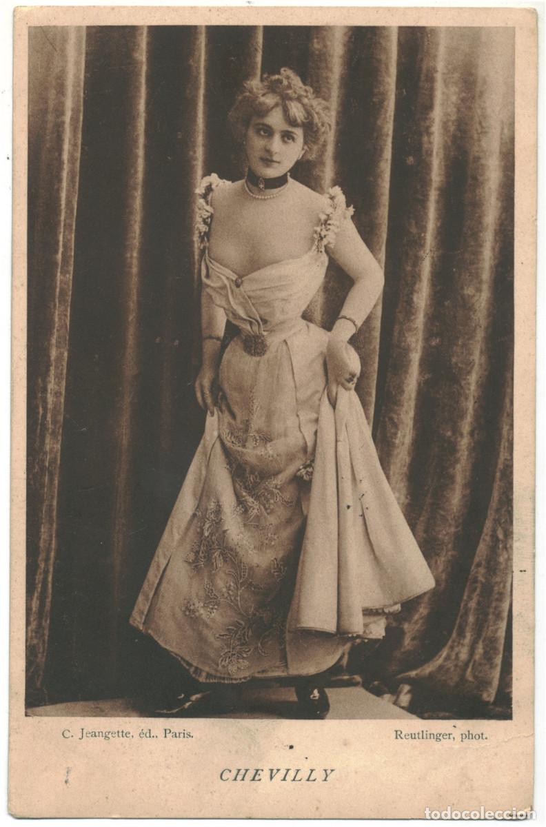 Postais: 2 Postales Actriz CHEVILLY_C. Jeangette. Photo Reutlinger
