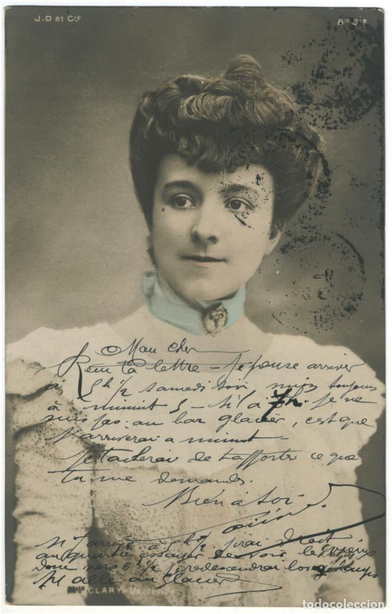 Postales: Actriz CLARY, Mlle._JD. 8. Vaudeville - Foto 1