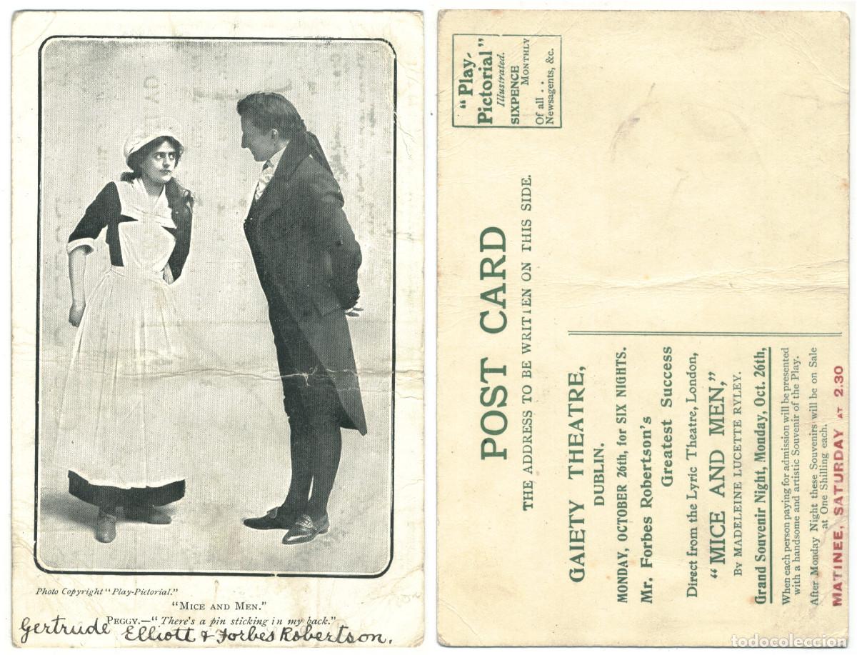 Postais: Representaci&oacute;n Teatro Mice and Men_Gaiety Theatre (Dublin)