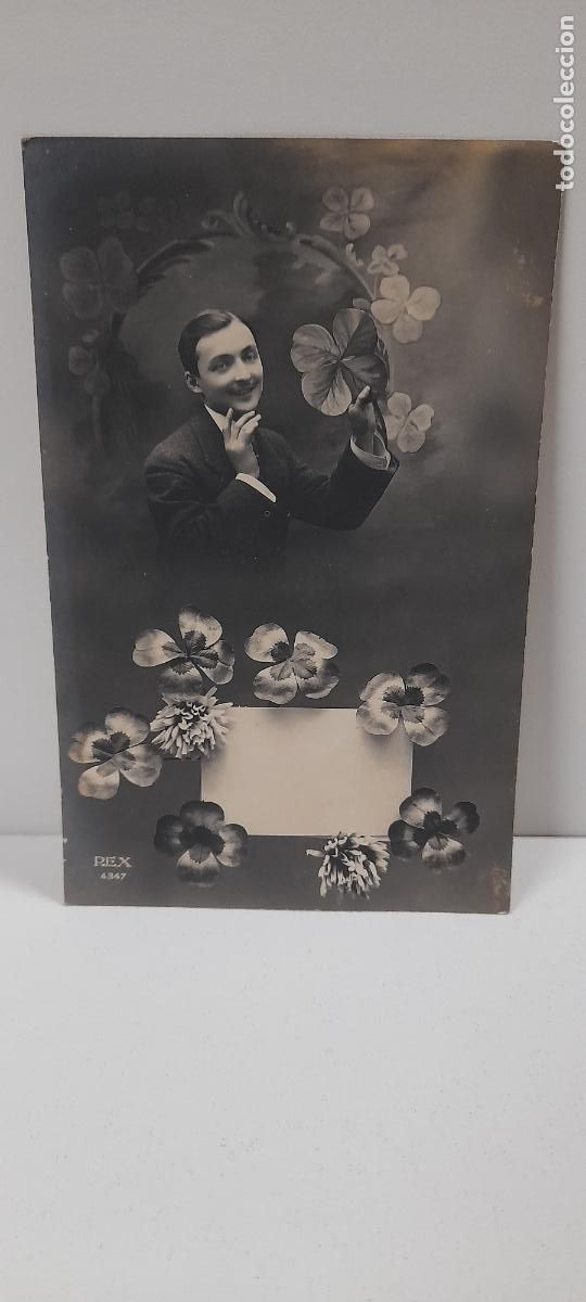 Cartoline: ANTIGUA POSTAL DE UN SE&Ntilde;OR ENAMORADO . ESCRITA Y FECHADA EN 1914