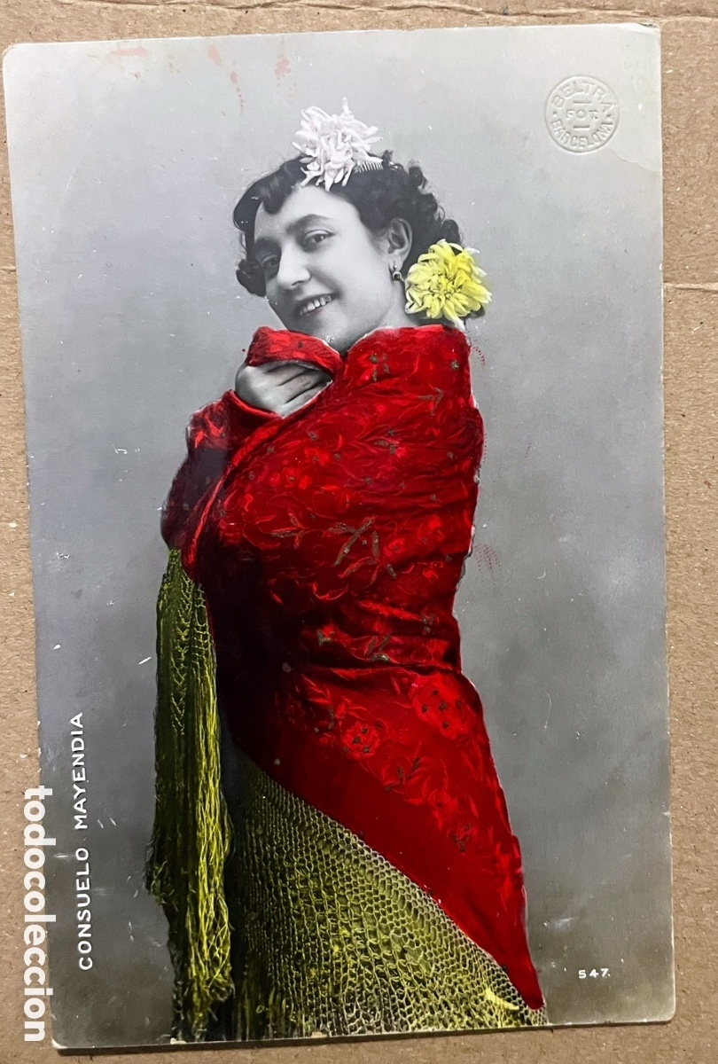 Postales: Tarjeta postal. Consuelo Mayendia - Foto 1