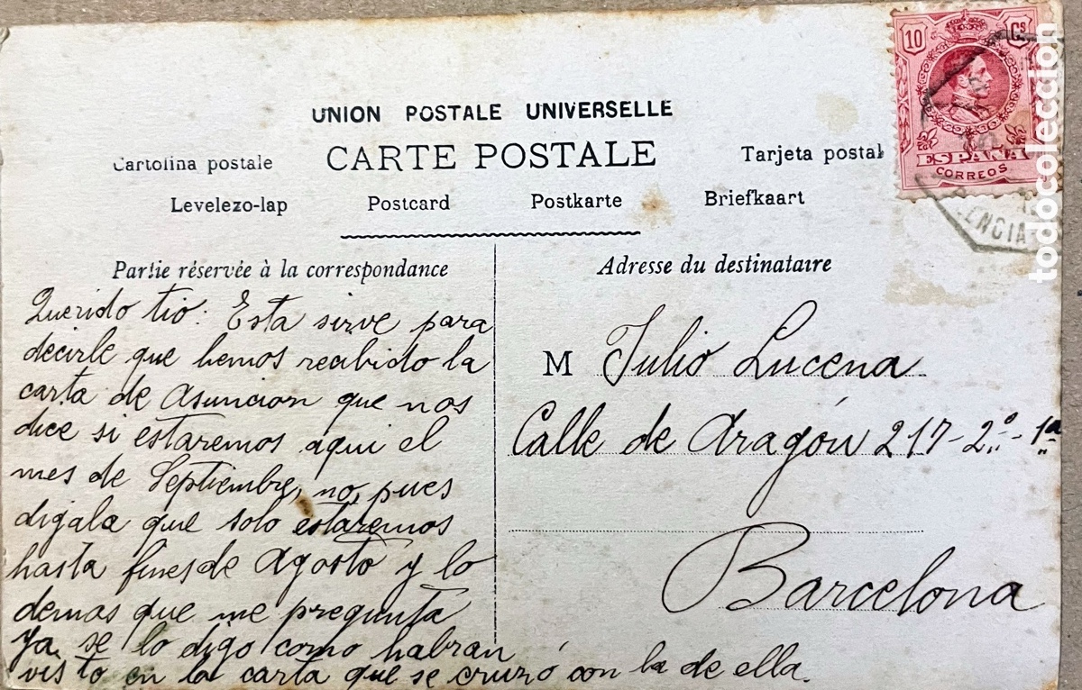 Postales: Postal de 1916. Dama posando. - Foto 2