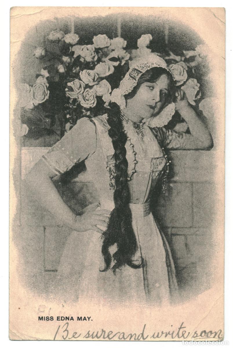 Postales: Actriz brit&aacute;nica Edna May_Sin datos - Foto 1