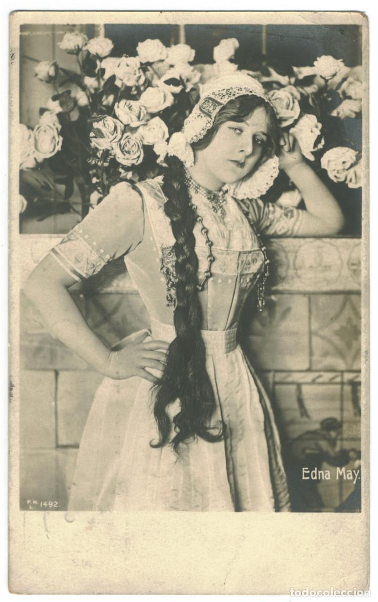 Postales: Actriz brit&aacute;nica Edna May_Hartmann 1492 - Foto 1