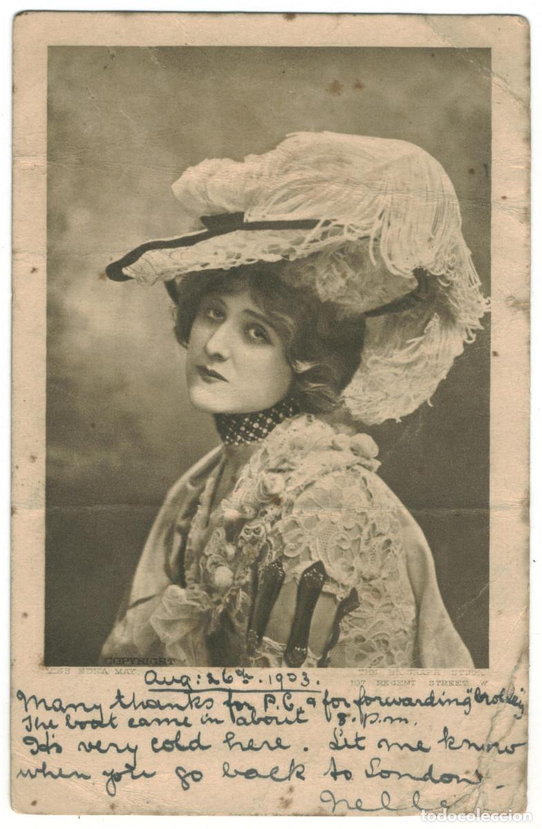 Postales: Actriz brit&aacute;nica Edna May_Biograph - Foto 1
