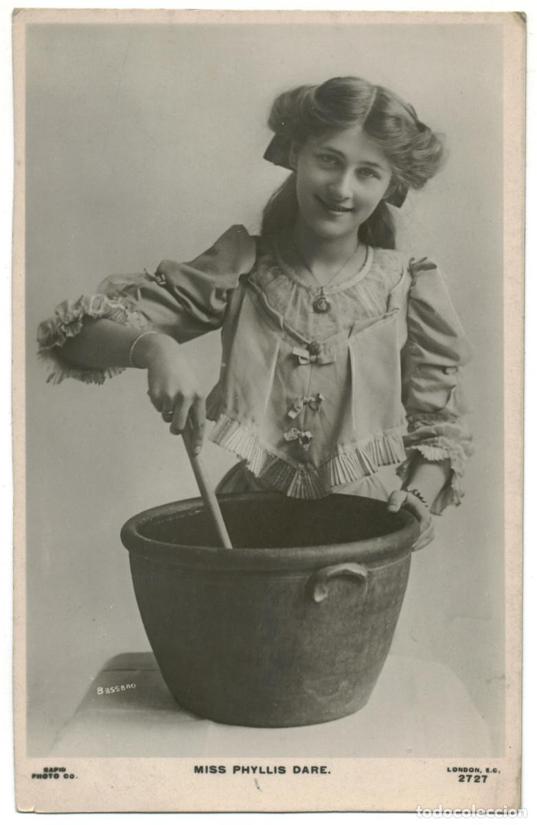 Postales: Actriz brit&aacute;nica Phyllis Dare_Rapid (Silverprint; 2727) - Foto 1
