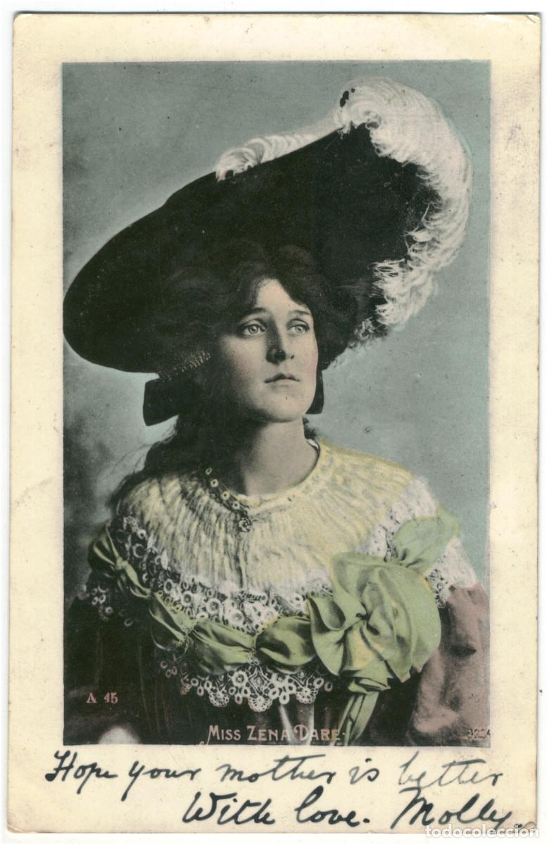 Postales: Actriz brit&aacute;nica Zena Dare_Enamelette A 45 - Foto 1
