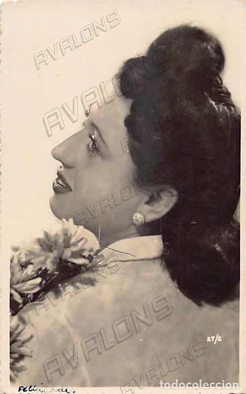 Postais: Postal Espa&ntilde;ola de 1954 de una Se&ntilde;ora - Escrita