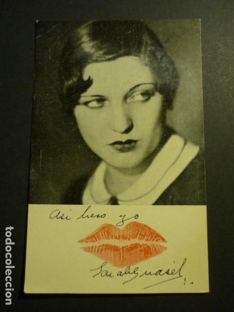 Postales: SARA GUASCH ACTRIZ DE REVISTA TEATRO MARAVILLAS MADRID MI COSTILLA ES UN HUESO PUBLICIDAD KEMTTON