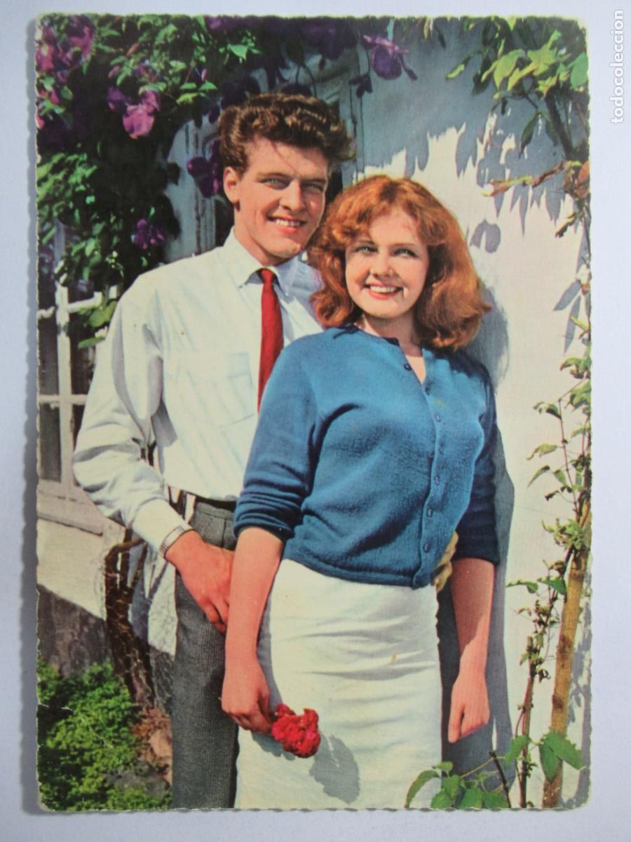 Postales: Postal hombre mujer pareja rom&aacute;ntica - Escrita