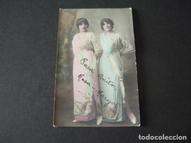 Postales: ROSA Y MARGOT CUPLETISTAS CANTANTE ACTRIZ ANTIGUA POSTAL CON FIRMA AUTOGRAFA