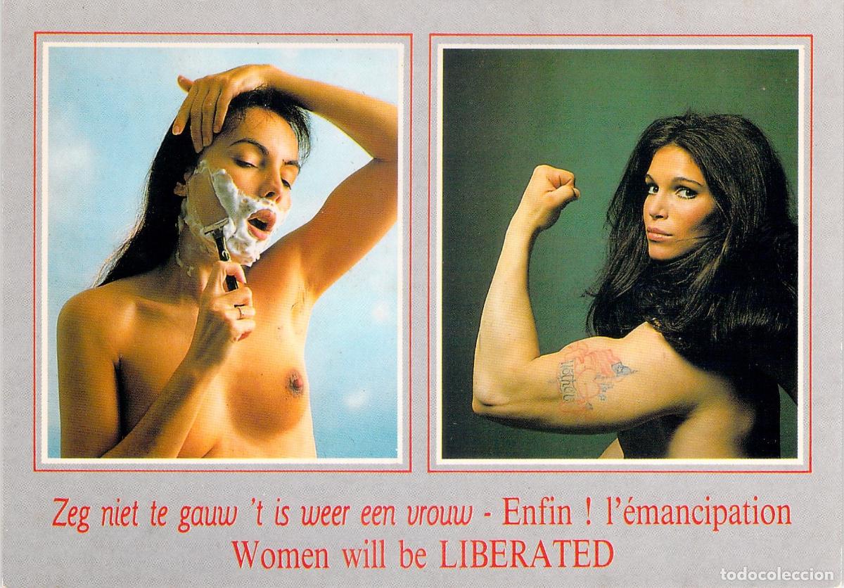 Postales: Tarjeta Postal Humor&iacute;stica de Emancipaci&oacute;n Femenina