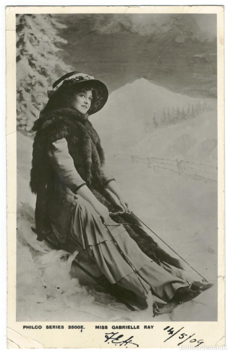 Postales: Actriz brit&aacute;nica Gabrielle Ray_Philco 3500 E - Foto 1