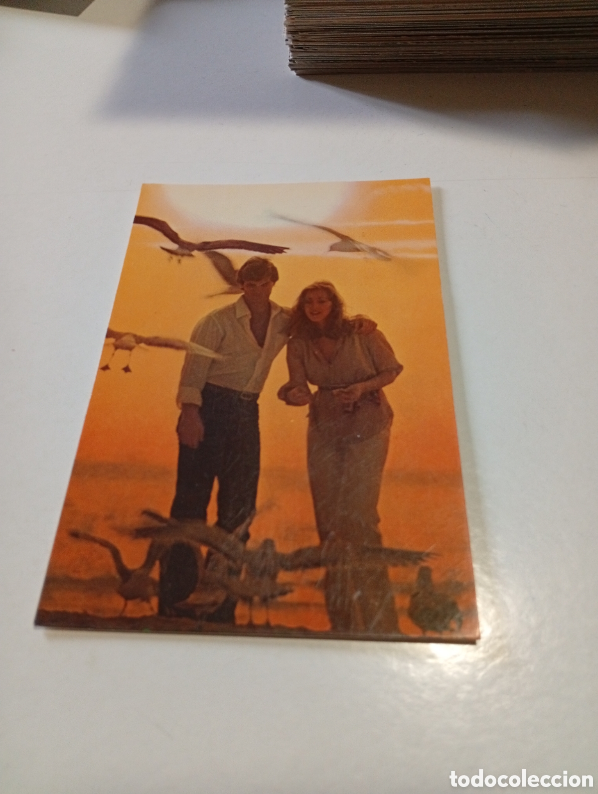 Postales: Postal rom&aacute;ntica pareja playa