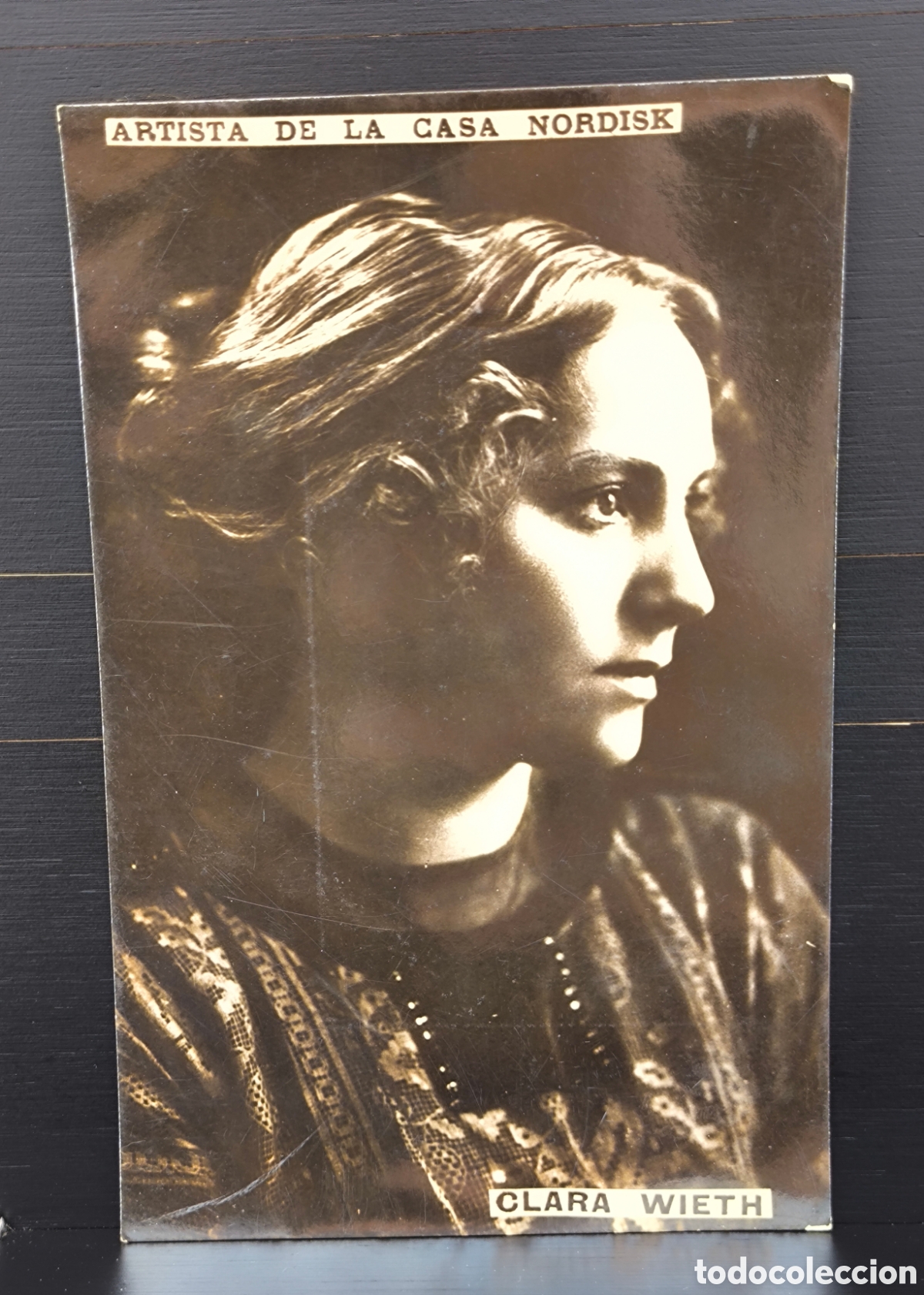 Cartoline: Antigua postal fotogr&aacute;fica Clara Wieth actriz danesa cine mudo y teatro Artista de la casa Nordisk