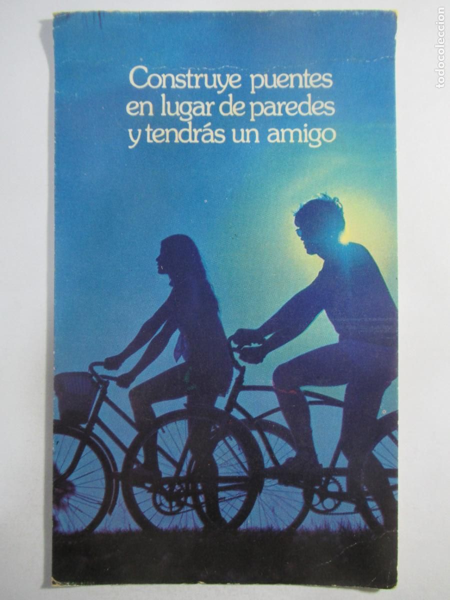 Postales: Serie Rom&aacute;ntica - Hombre y mujer en bicicleta - 16,6 x 10 cm. - S/C