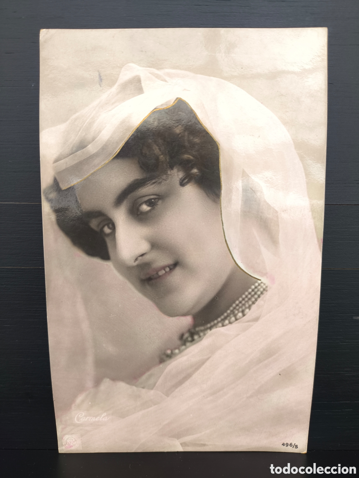 Postales: Antigua postal Carmela artista cantante cupletista Ed. Neue Photographische Gesellschaft 1906