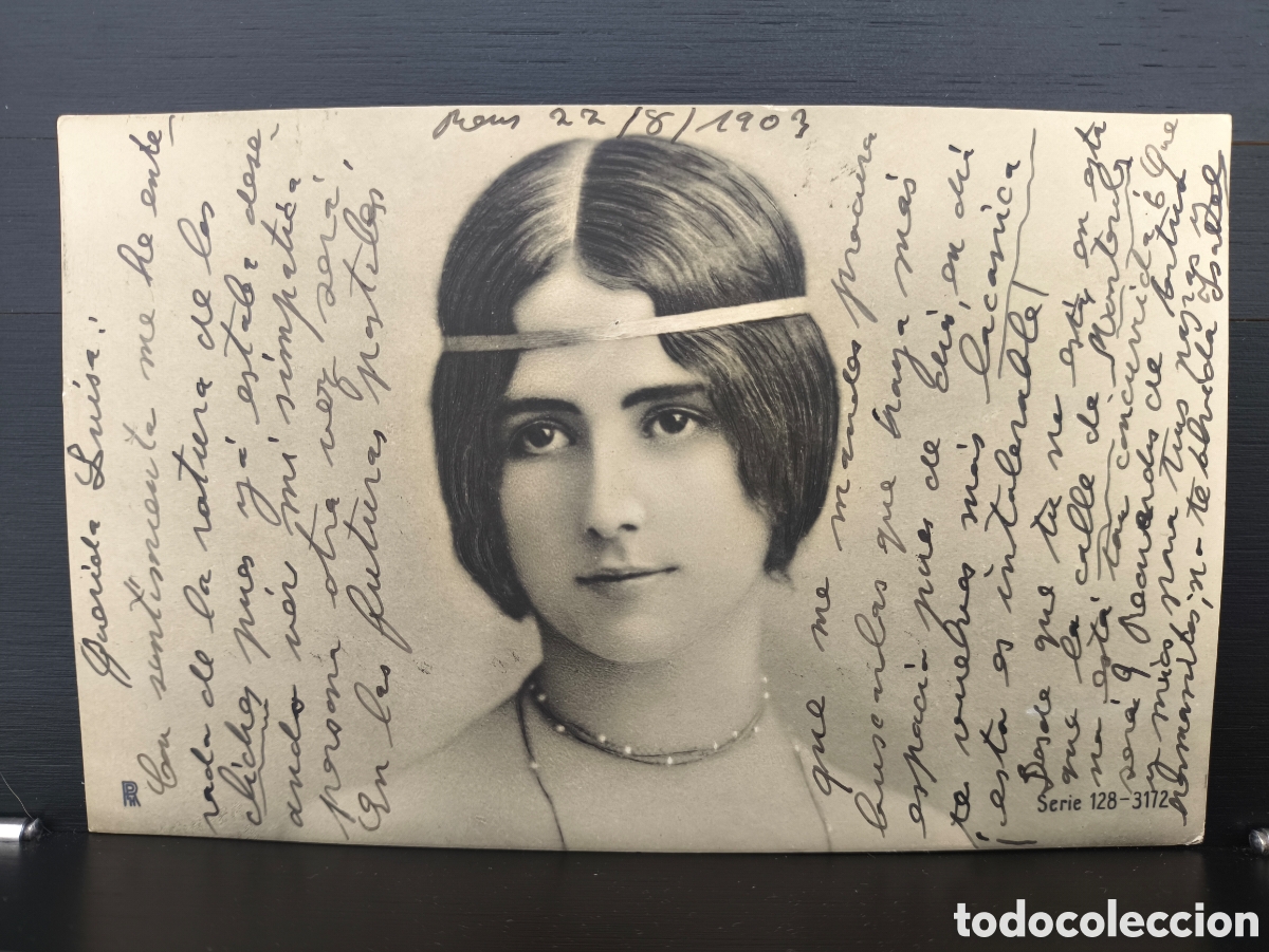 Postales: Antigua postal Cl&eacute;o de M&eacute;rode c&eacute;lebre bailarina francesa Belle &Eacute;poque icono de belleza Rotophot 1903