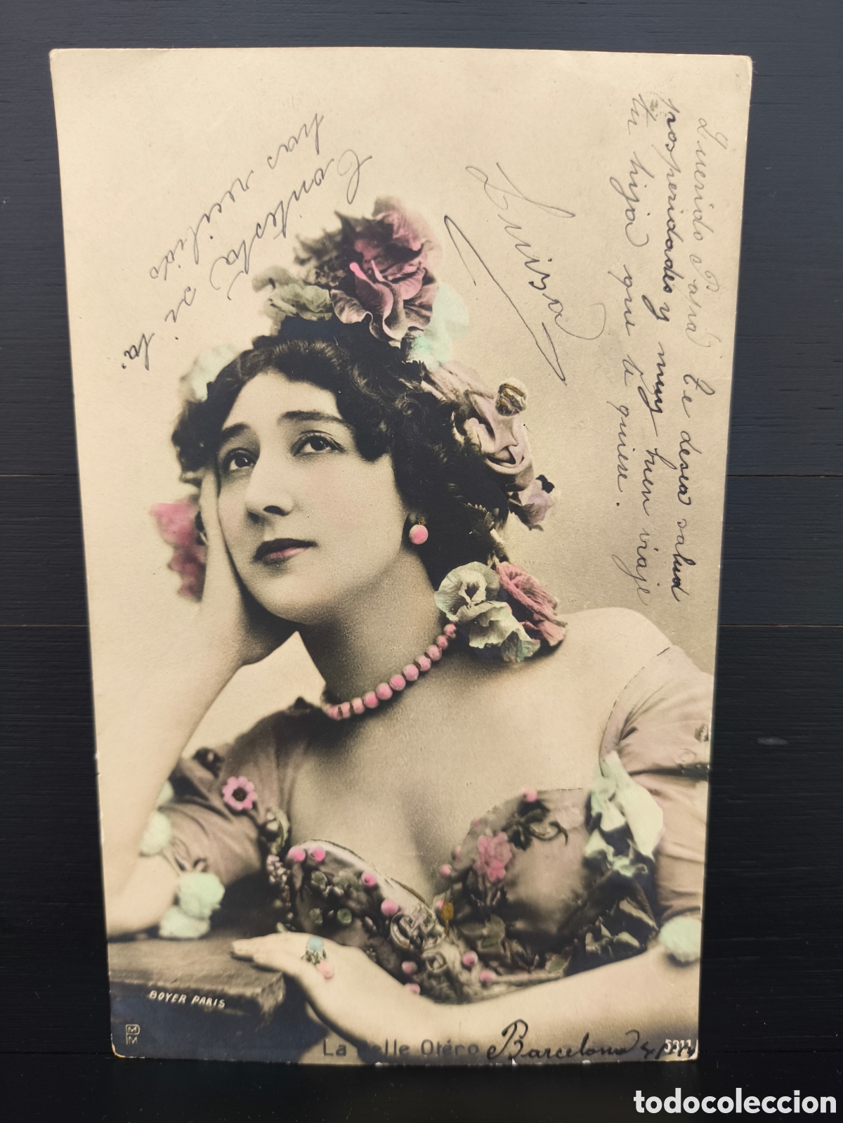 Postales: Antigua postal La Bella Otero bailarina cantante actriz espa&ntilde;ola Belle &Eacute;poque Foto Boyer 1904