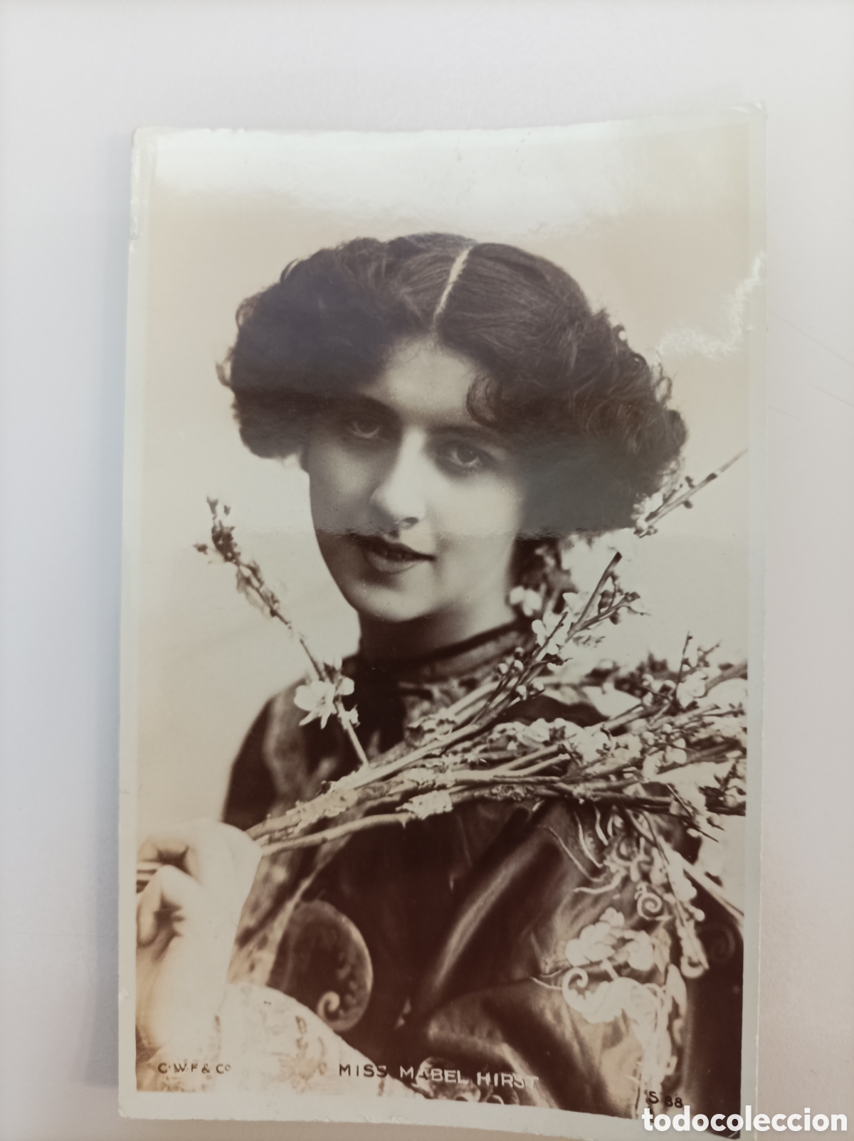 Postales: Actriz HIRST, Mabel_C. W. Faulkner (Real Silverprint; S 88)