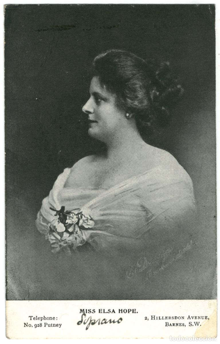 Postales: Actriz brit&aacute;nica HOPE, Elsa (Soprano)_Sin datos - Foto 1