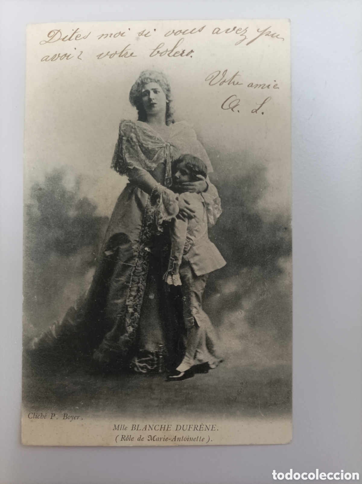 Postales: Actriz francesa DUFR&Egrave;NE, Blanche & PAUL, Le Petit_Sin datos. As Marie Antoinette & Dauphin