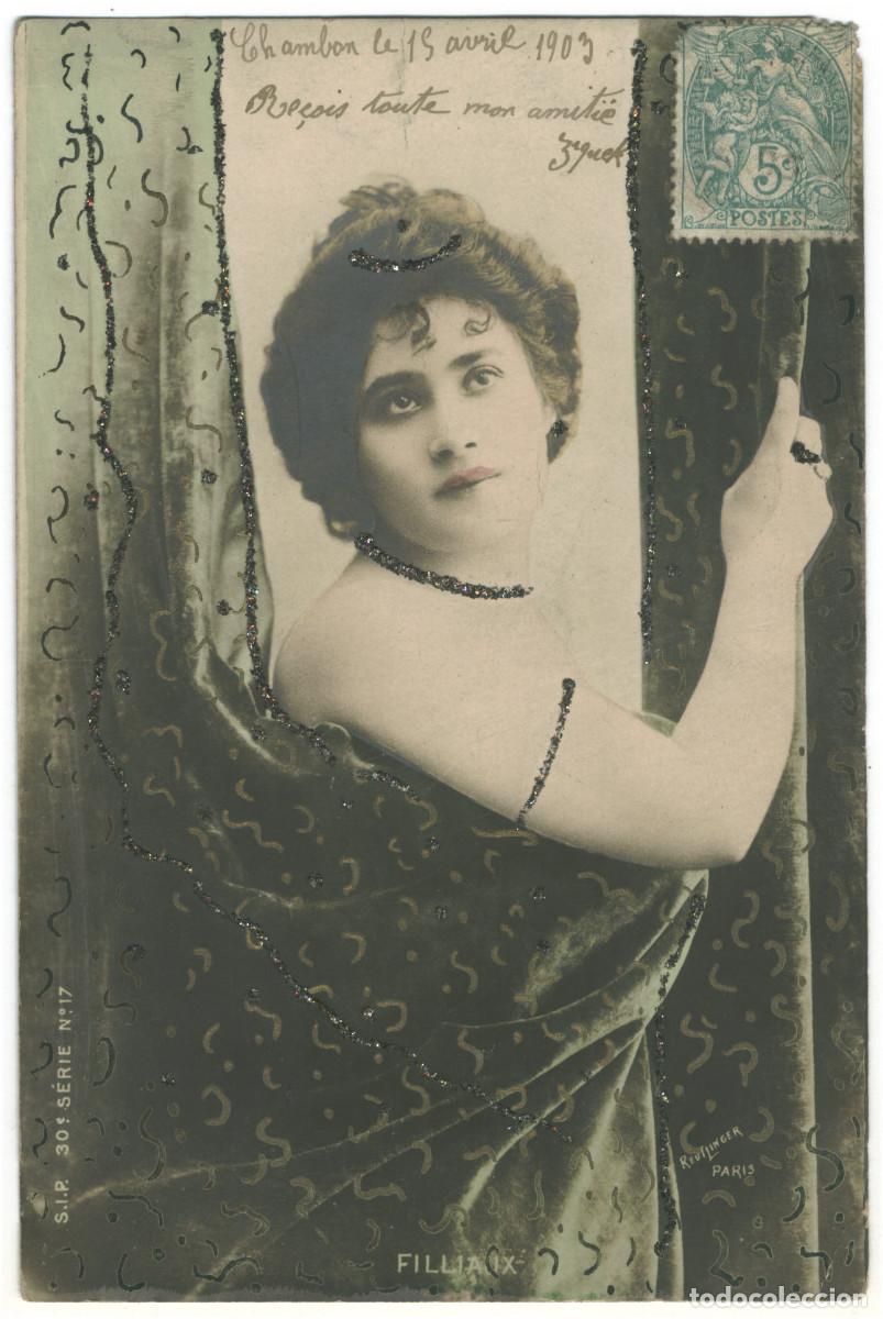 Cartoline: Actriz francesa FILLIAUX, Paulette_SIP. 30-17. Photo Reutlinger