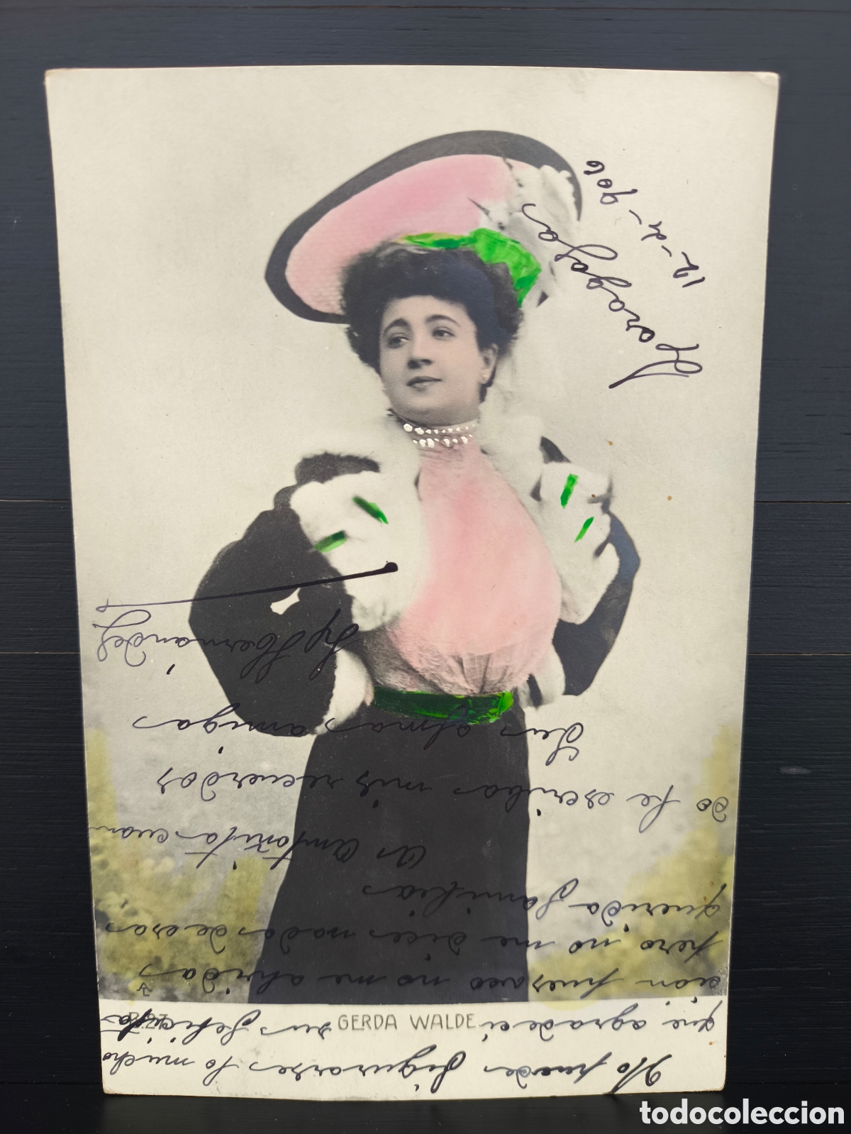 Postales: Antigua postal artista Gerda Walde soprano actriz de opereta&nbsp;austr&iacute;aca Belle &Eacute;poque Aristophot 1906