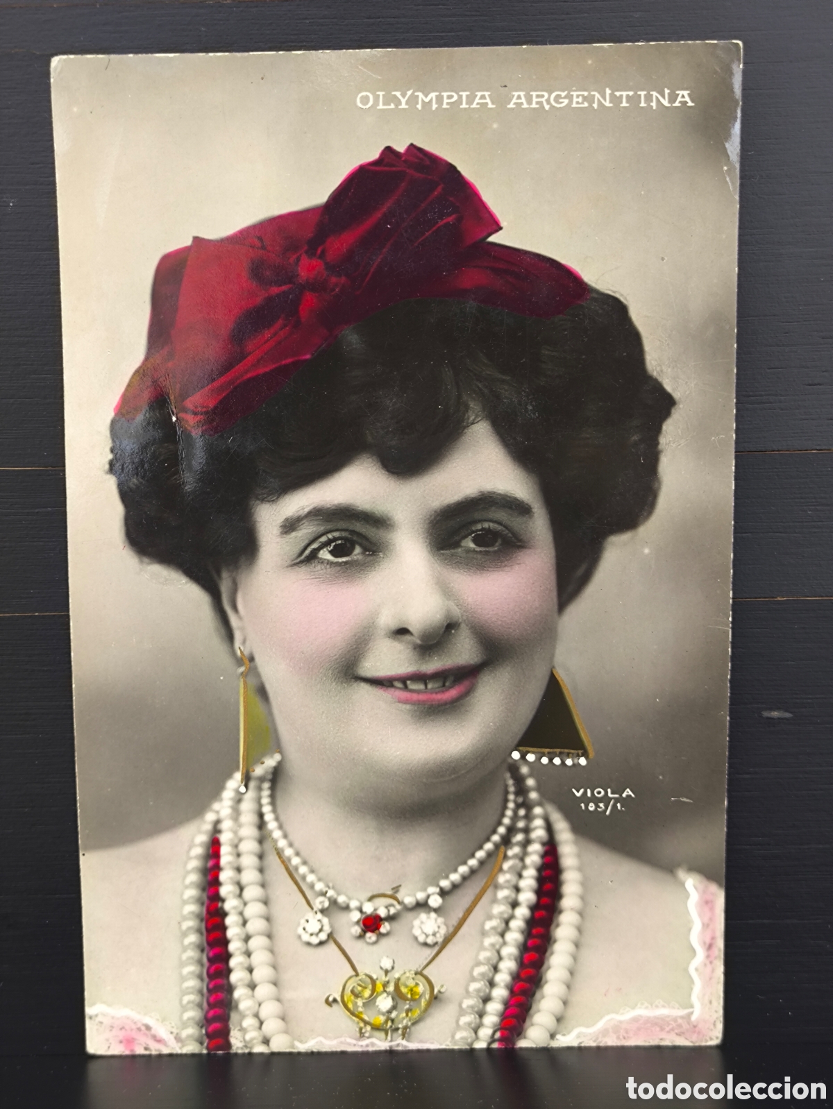 Postales: Antigua postal Olympia de Argentina famosa cupletista y artista de variedades espa&ntilde;ola Ed Viola 1909