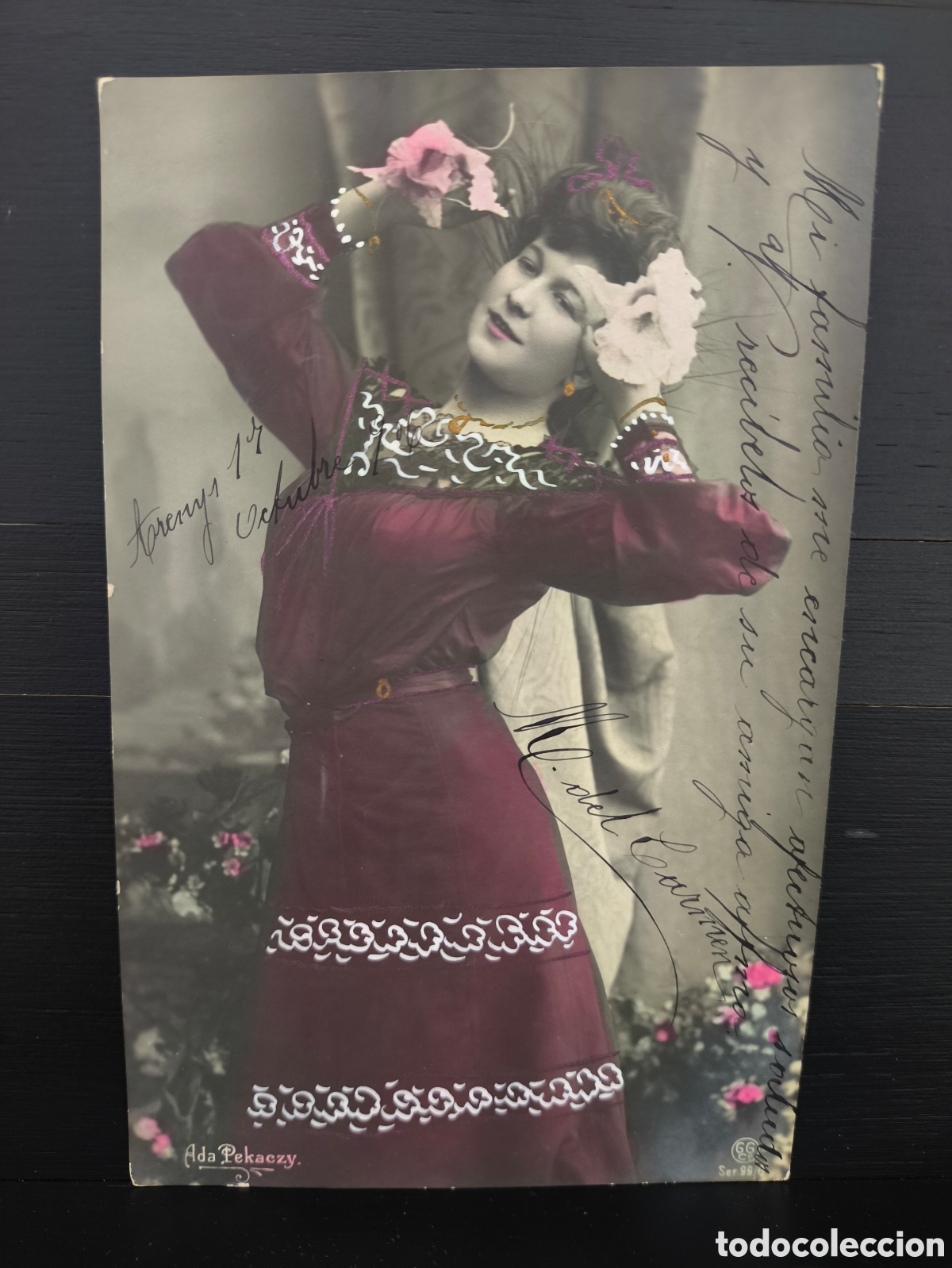 Postales: Antigua postal artista Ada Pekaczy bailarina y actriz polaca Belle &Eacute;poque Ed. Georg Gerlach 1906
