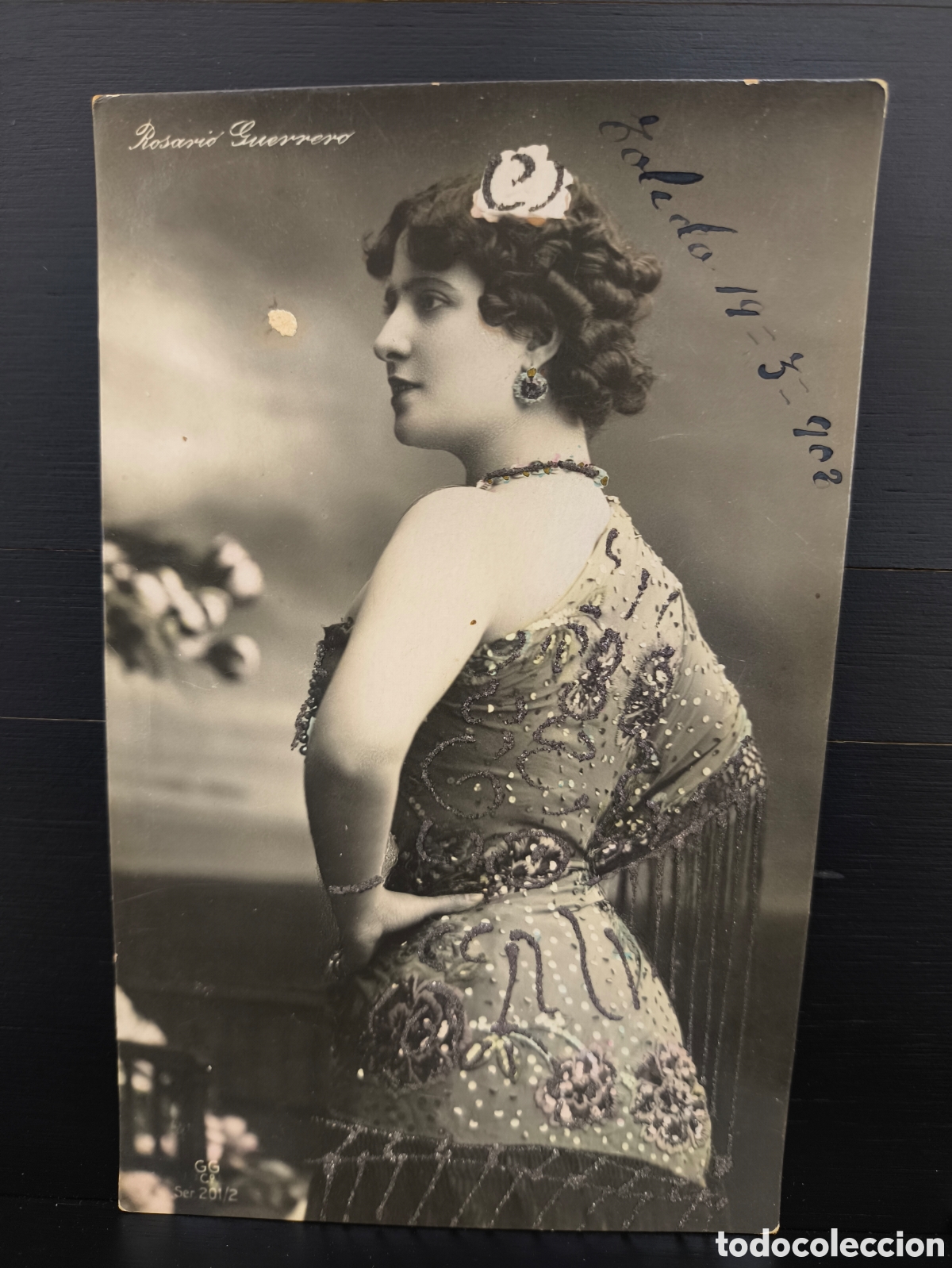 Postales: Antigua postal artista Rosario Guerrero bailarina y actriz espa&ntilde;ola Belle &Eacute;poque Georg Gerlach 1908